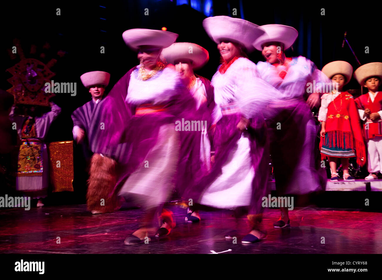 Carnaval Del Pueblo, London, England (ecuadorianische Folklore-Gruppe) Stockfoto
