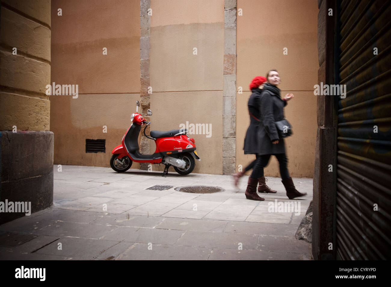 El Quartal geboren. Barcelona. Katalonien. Spanien. Stockfoto