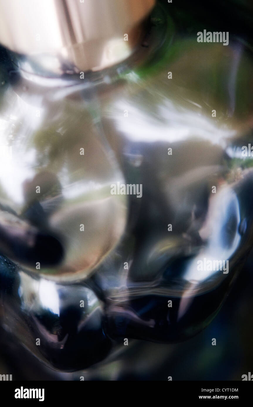 Abstraktes Bild des Lichts auf Metall Stockfoto