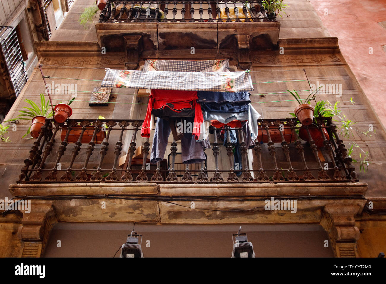 El Quartal geboren. Barcelona. Katalonien. Spanien. Stockfoto