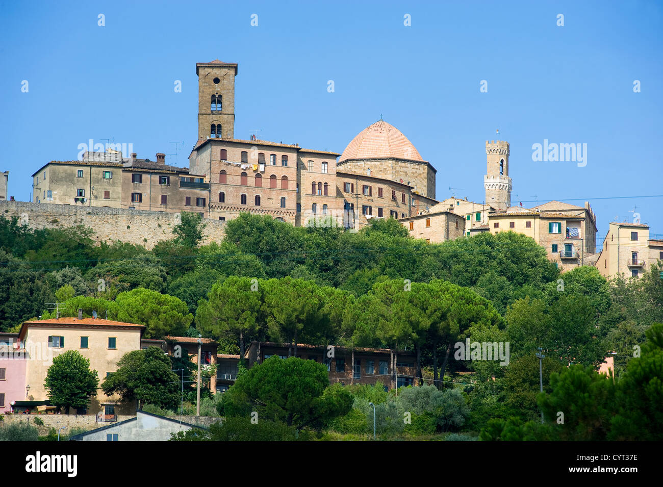 Die Stadt Volterra in der Toskana in Italien. Stockfoto