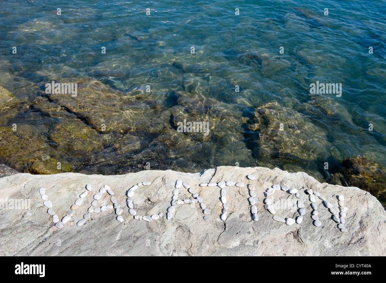 Urlaub an der Küste des Mittelmeers in Italien Stockfoto