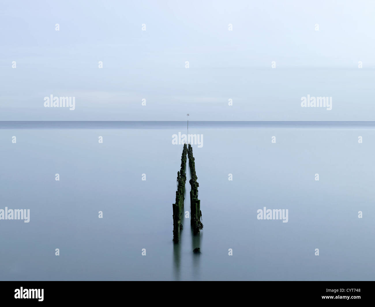 Meer Abwehr, mersea Island, Essex Stockfoto