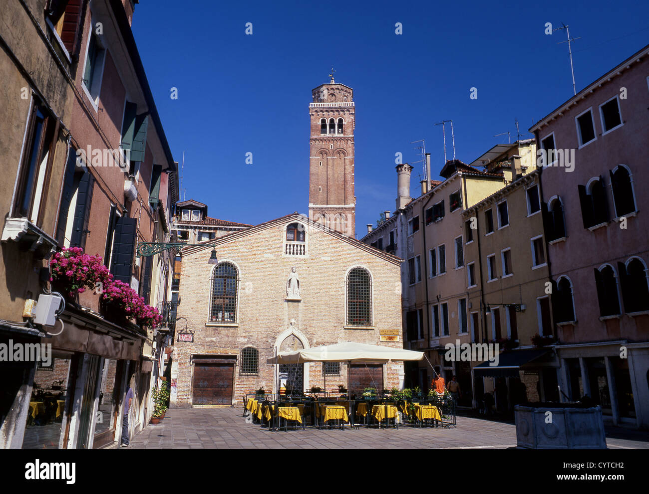 Kirche San Toma und Campo San Toma San Polo Sestier Venedig Veneto Italien Stockfoto