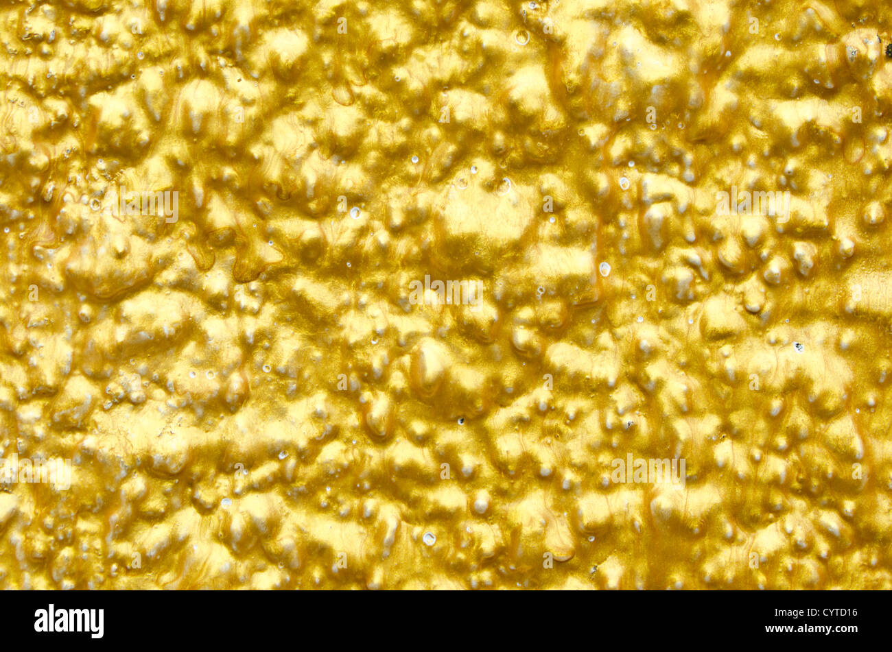 Closeup gold Farbe Wand Stockfoto
