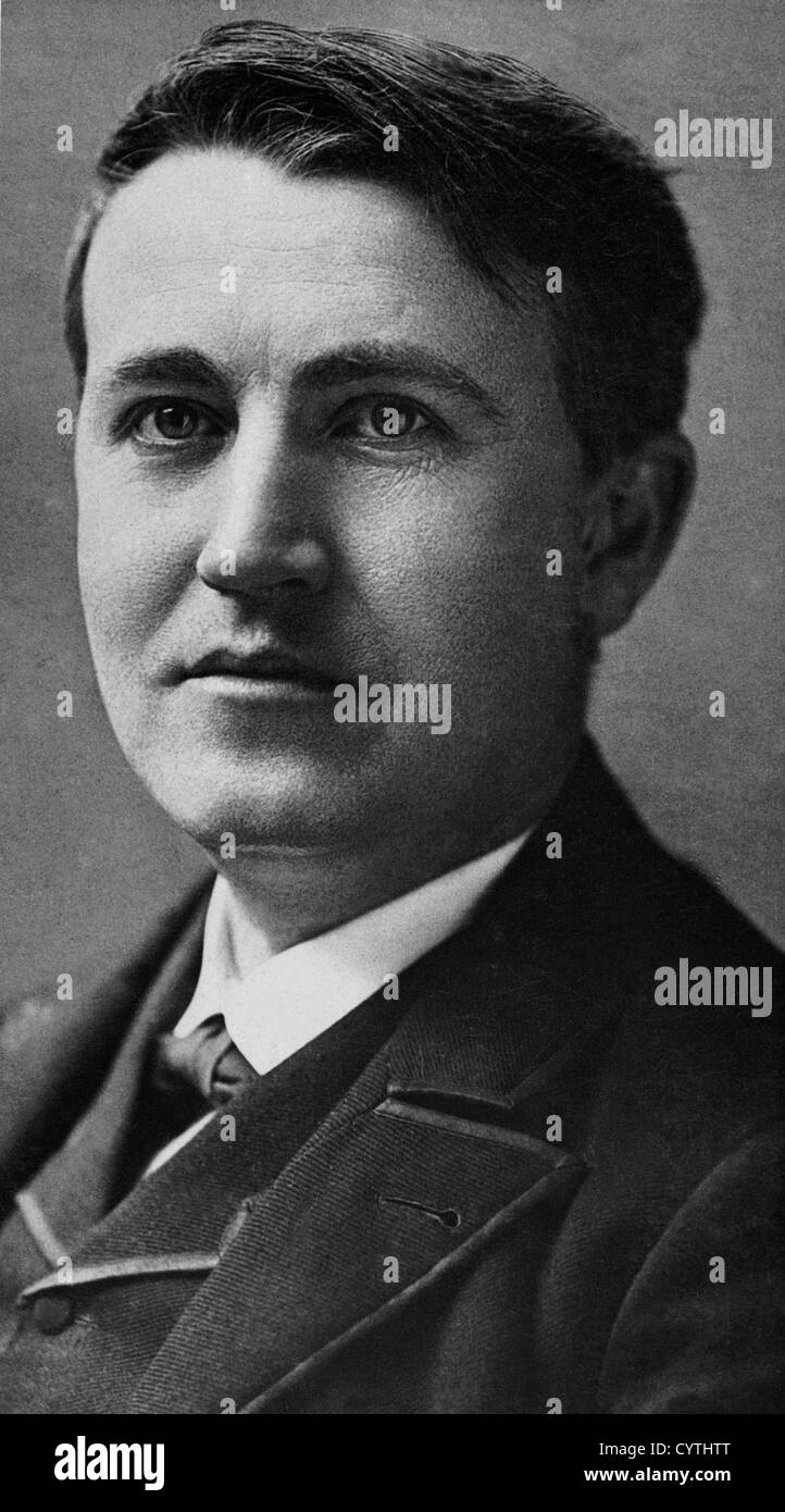 Thomas A Edison, amerikanischer Erfinder Stockfoto