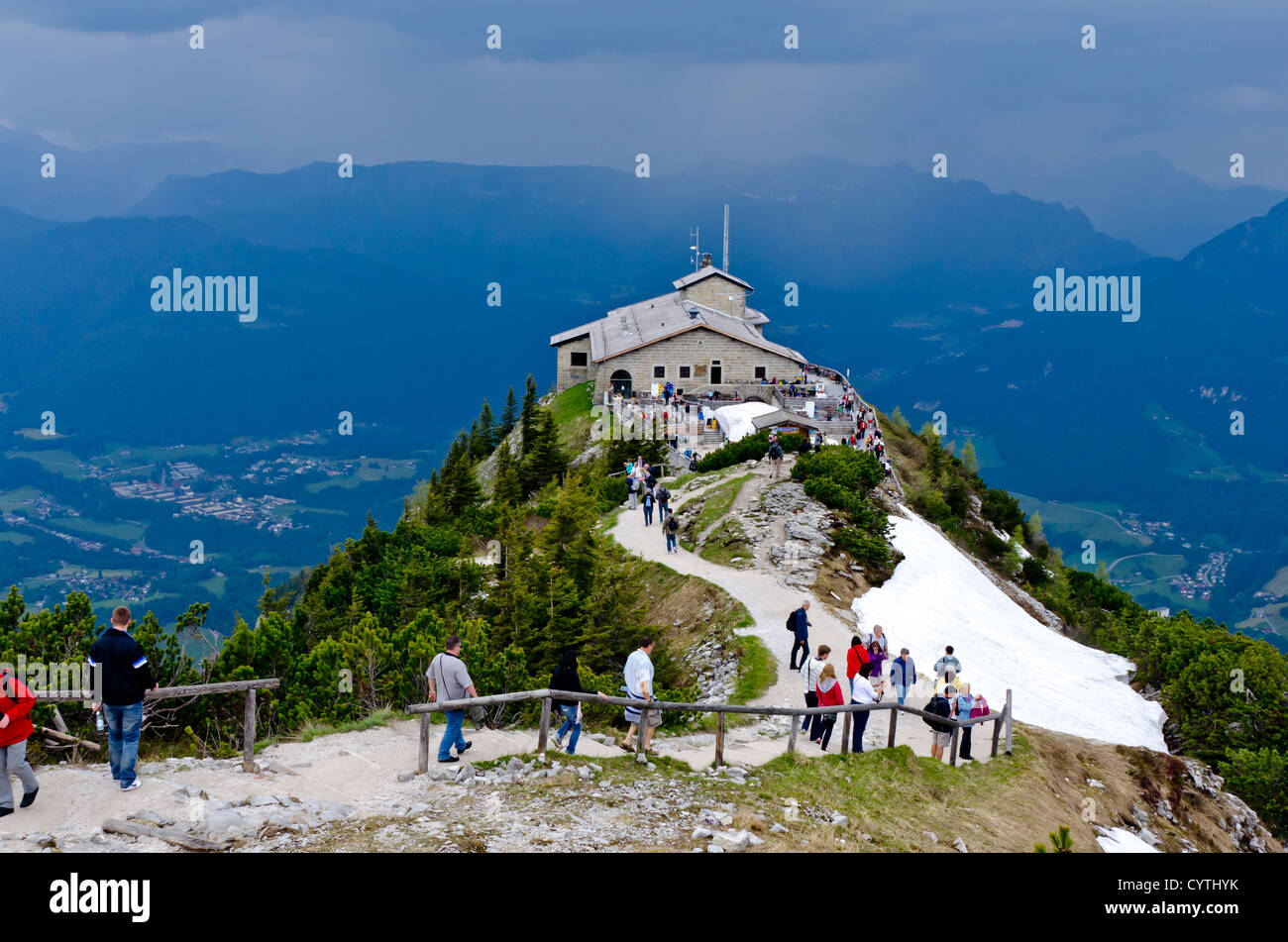 Hitlers Kehlsteinhaus bei Berchtesgaden Deutschland Stockfoto