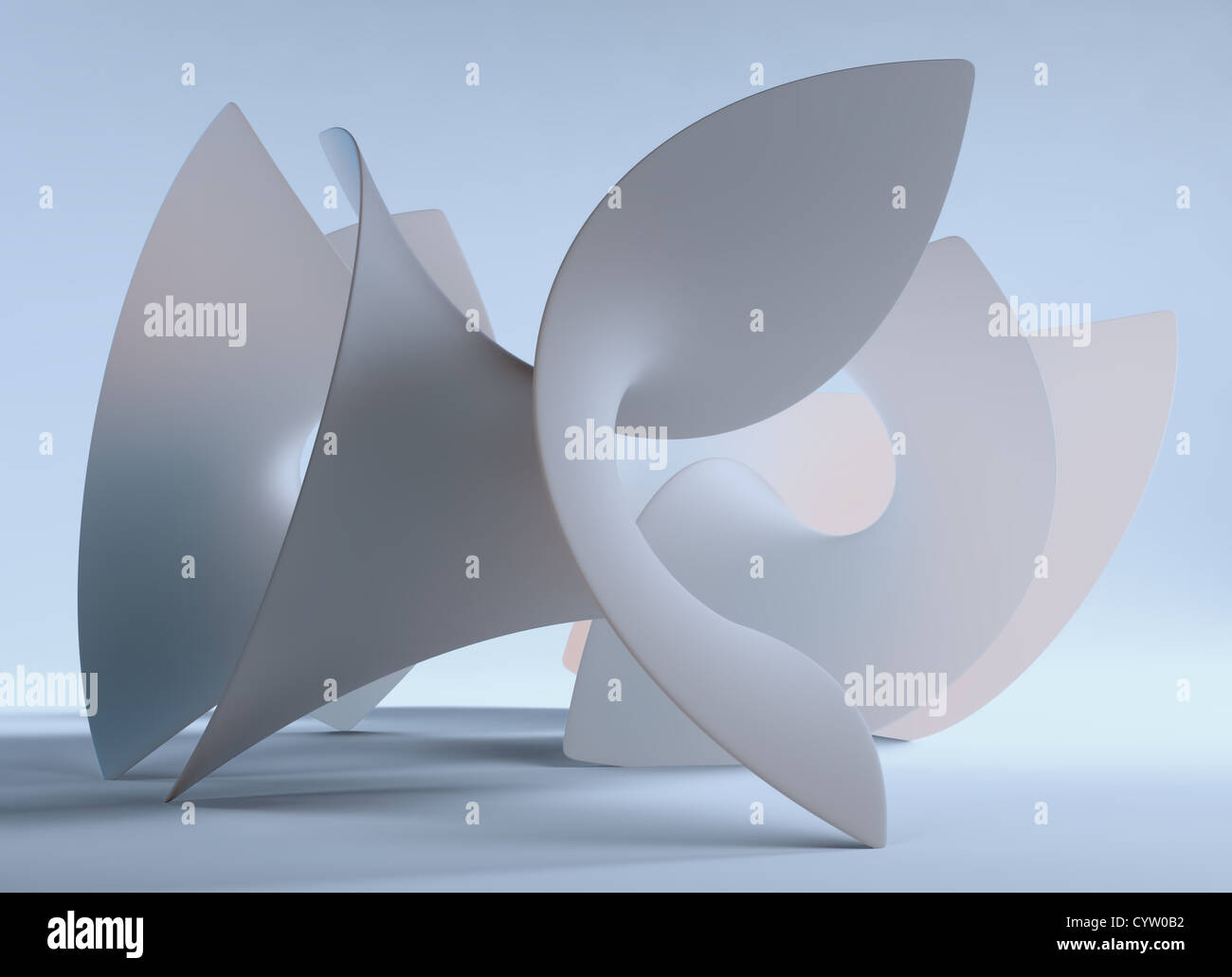 Eine abstrakte Form 3D illustration Stockfoto