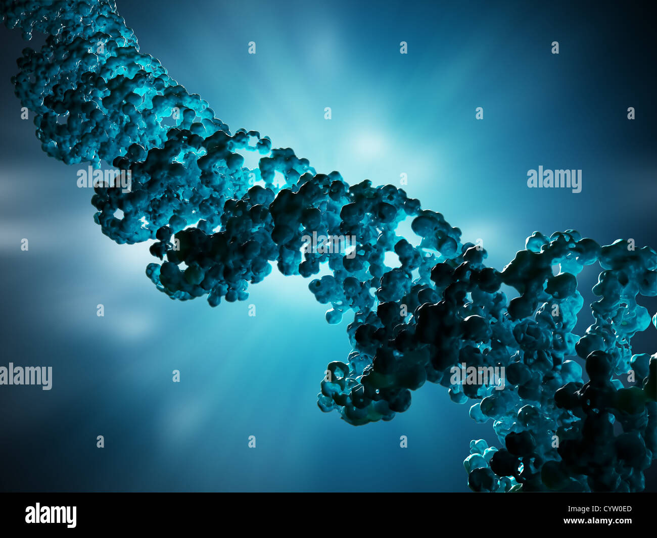 DNA-Strang - Genforschung Abbildung Stockfoto