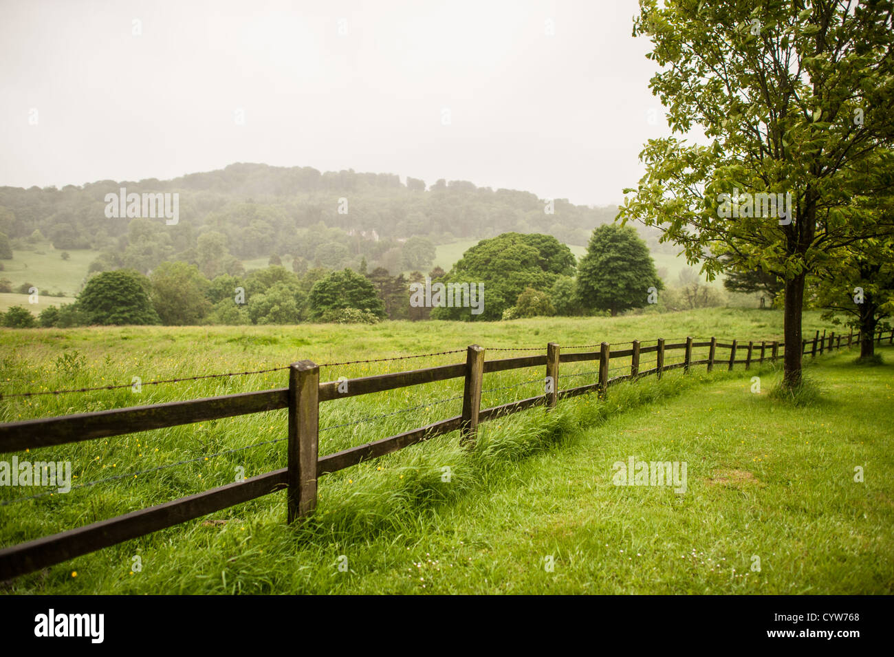 WINCHCOMBE, Vereinigtes Königreich — ländliche Umgebung bei Belas Knap bei Winchcombe in den Cotswolds. Stockfoto