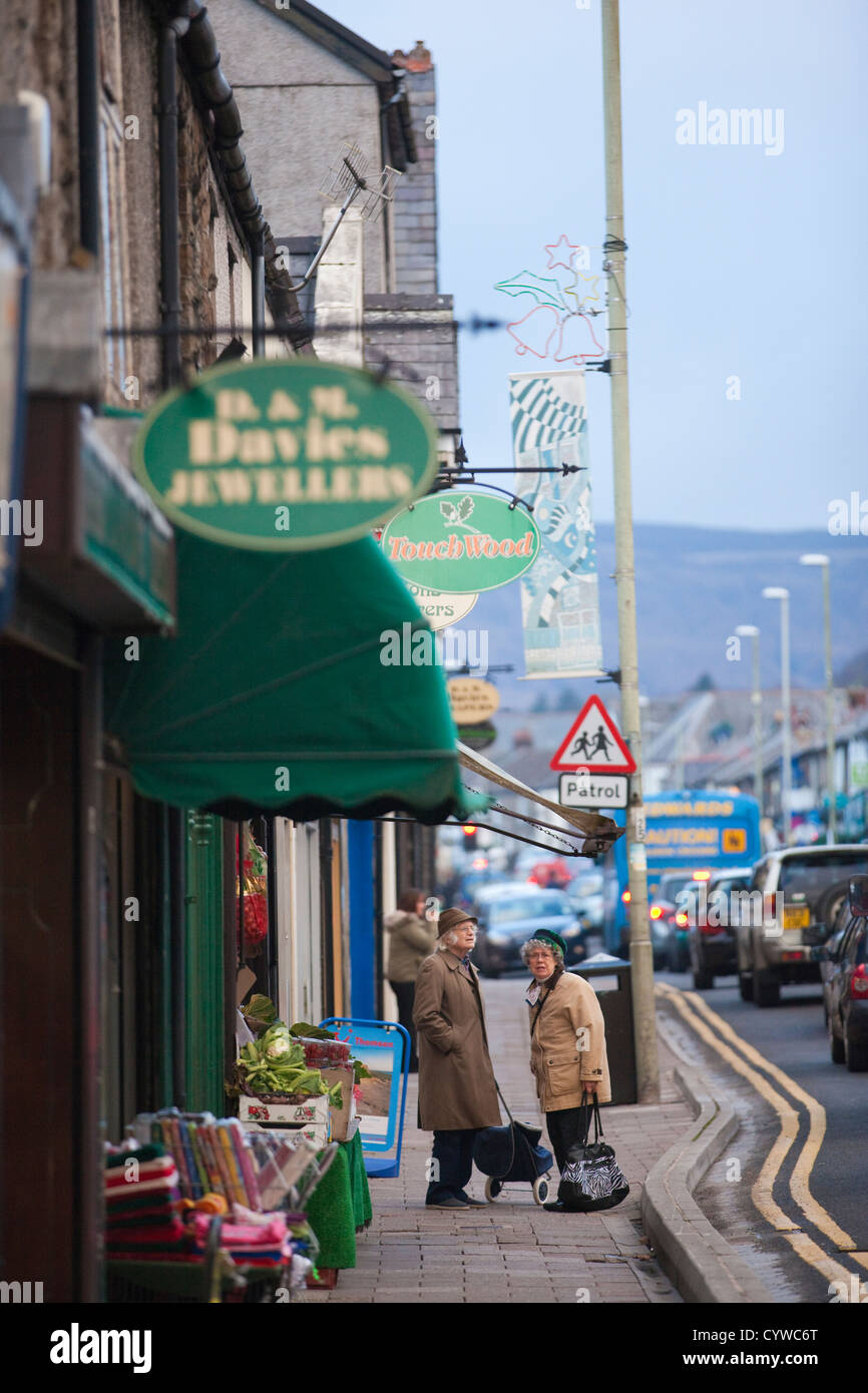 Treorchy Stadt, in der Rhondda Valley Region von Süd-Wales, Vereinigtes Königreich Stockfoto