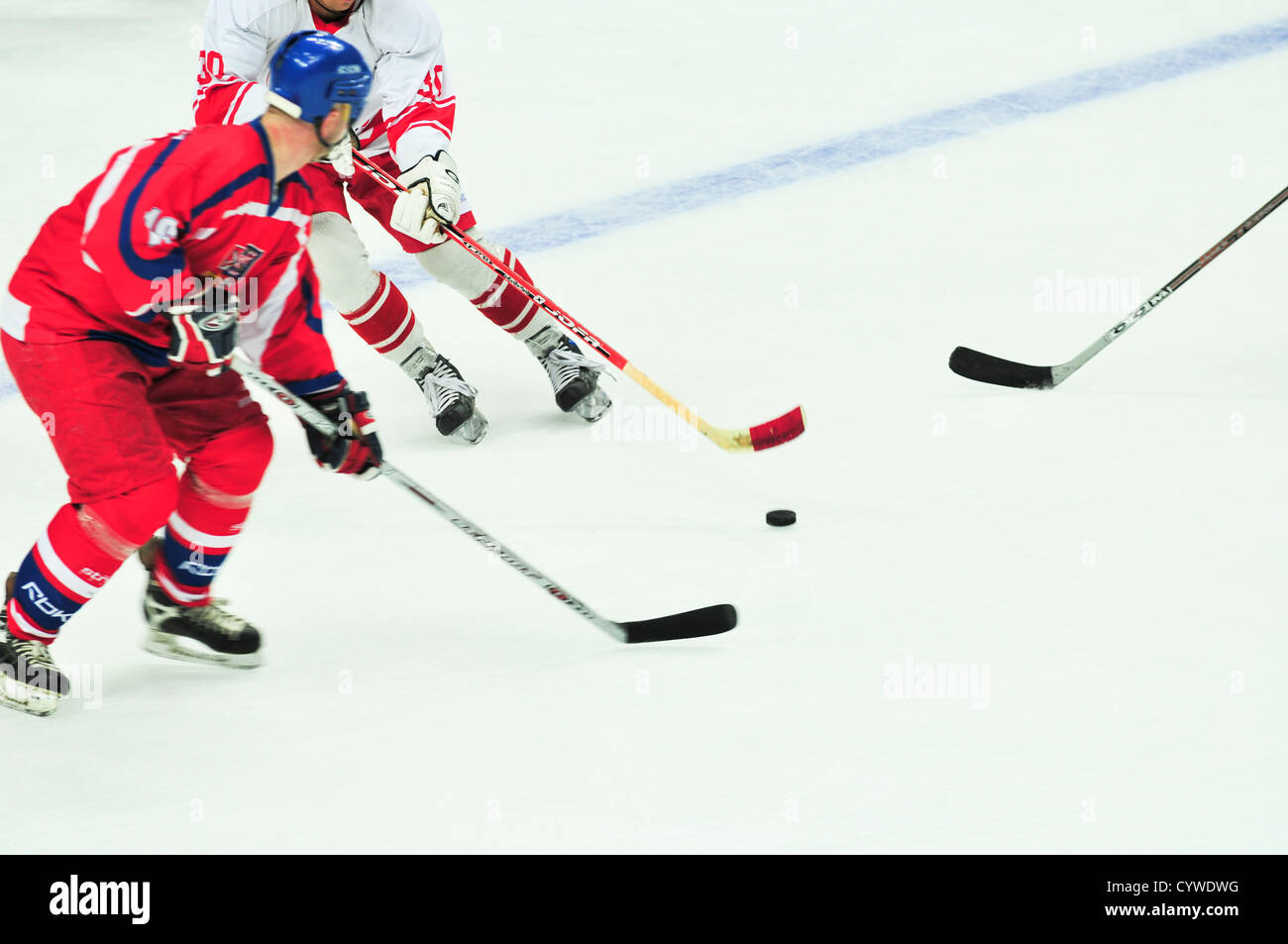 Hockey-Eis-Wettbewerb-Meisterschaft Spiel Stockfoto