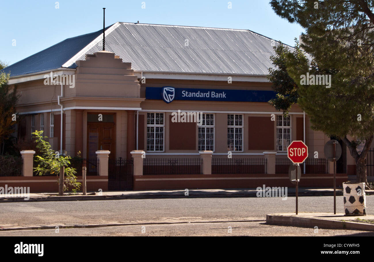 Standard Bank in Prieska Stockfoto