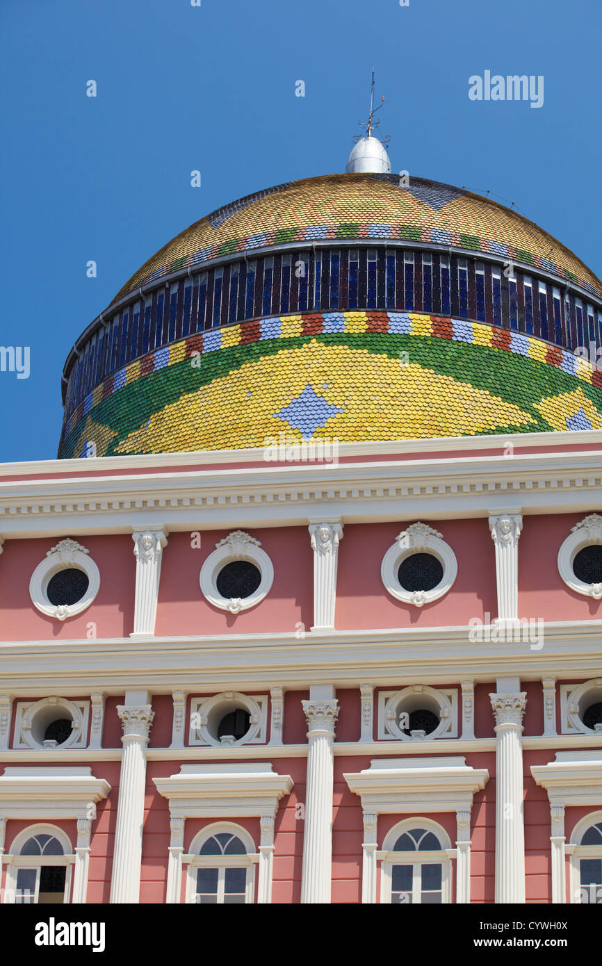 Teatro Amazonas (Opernhaus), Manaus, Amazonas, Brasilien Stockfoto