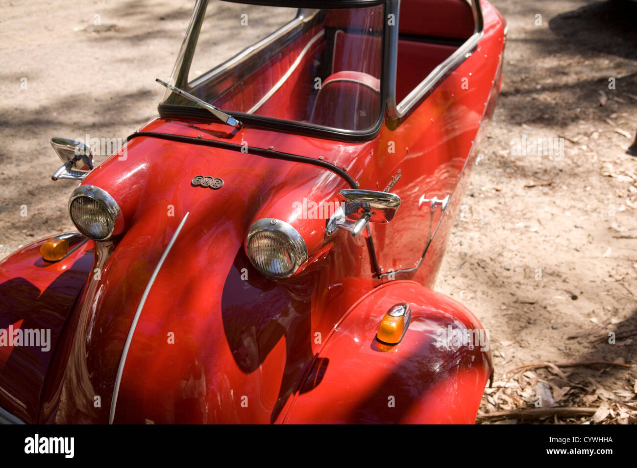 Messerschmitt kr 200 Auto in Rot, 1958 erbaute, Sydney, Australien Stockfoto