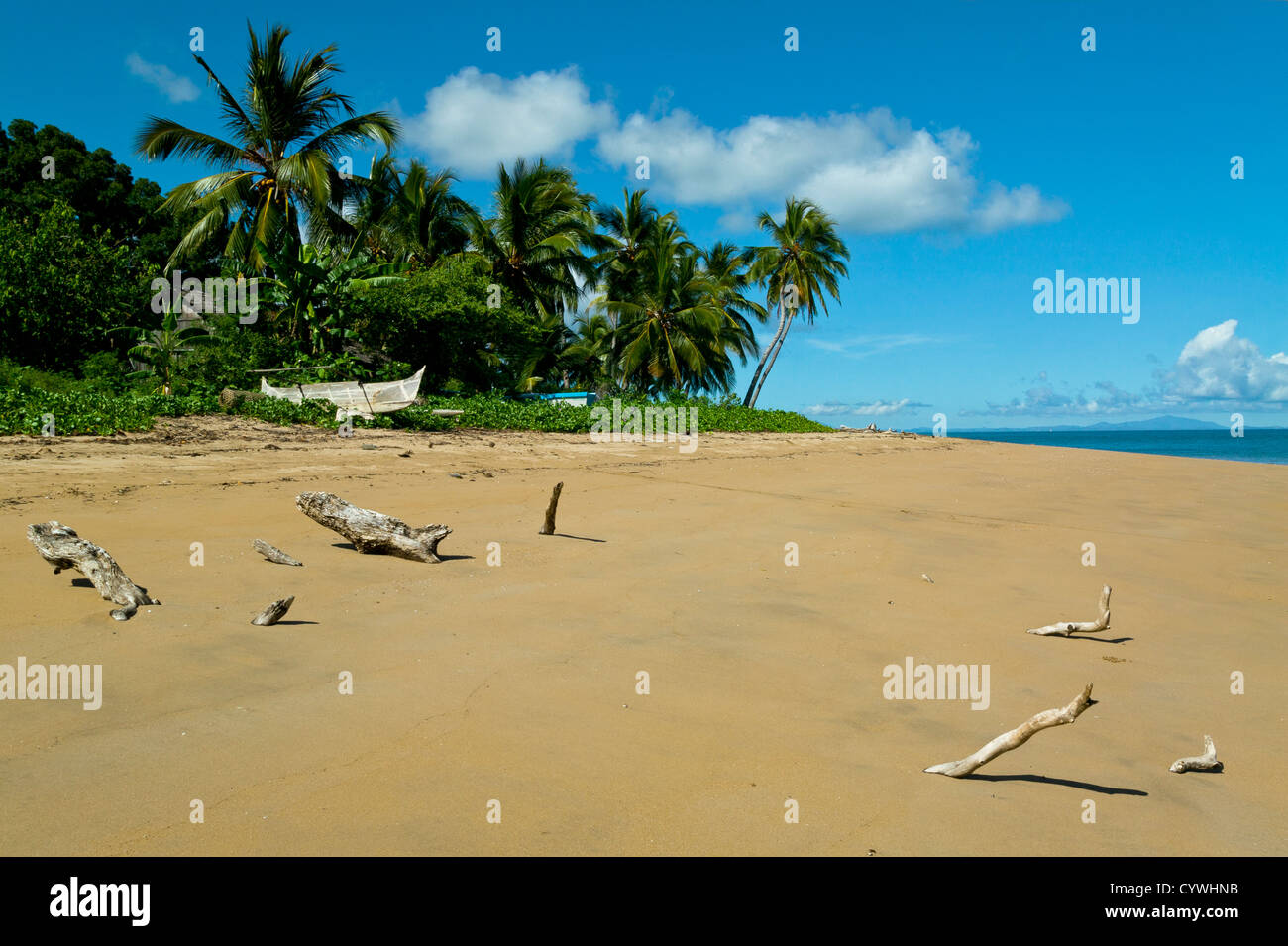 Strand von Nosy werden Insel, Madagaskar Stockfoto