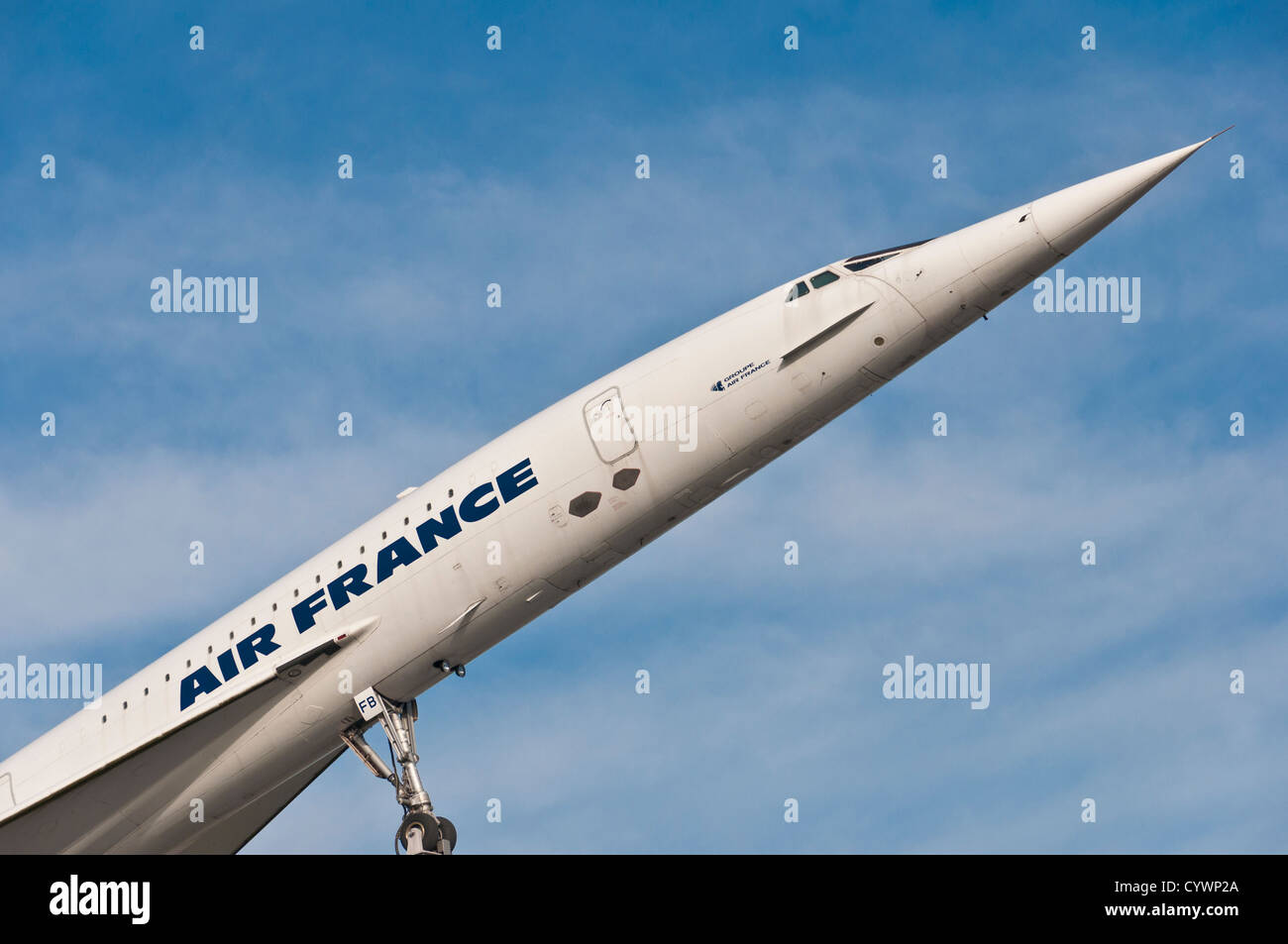 Überschall-Verkehrsflugzeug Aérospatiale-BAC Concorde, Air France - Auto & Technik Museum Sinsheim Süd Deutschland Stockfoto