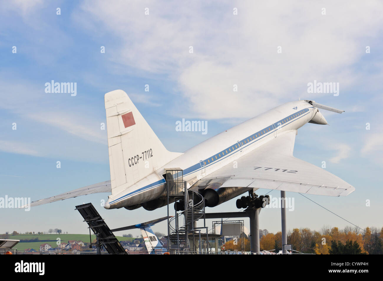 Überschall-Verkehrsflugzeug Tupolew Tu-144, Illy, Aeoroflot - Auto & Technik Museum Sinsheim, Süddeutschland Stockfoto