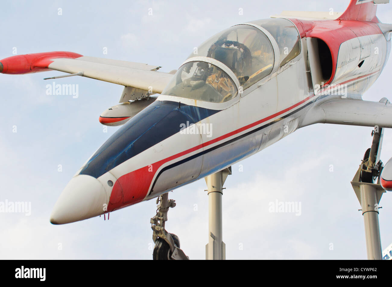 AERO l-39 Albatros Jet Fighter Trainer Flugzeug - Auto & Technik Museum Sinsheim, Süddeutschland Stockfoto