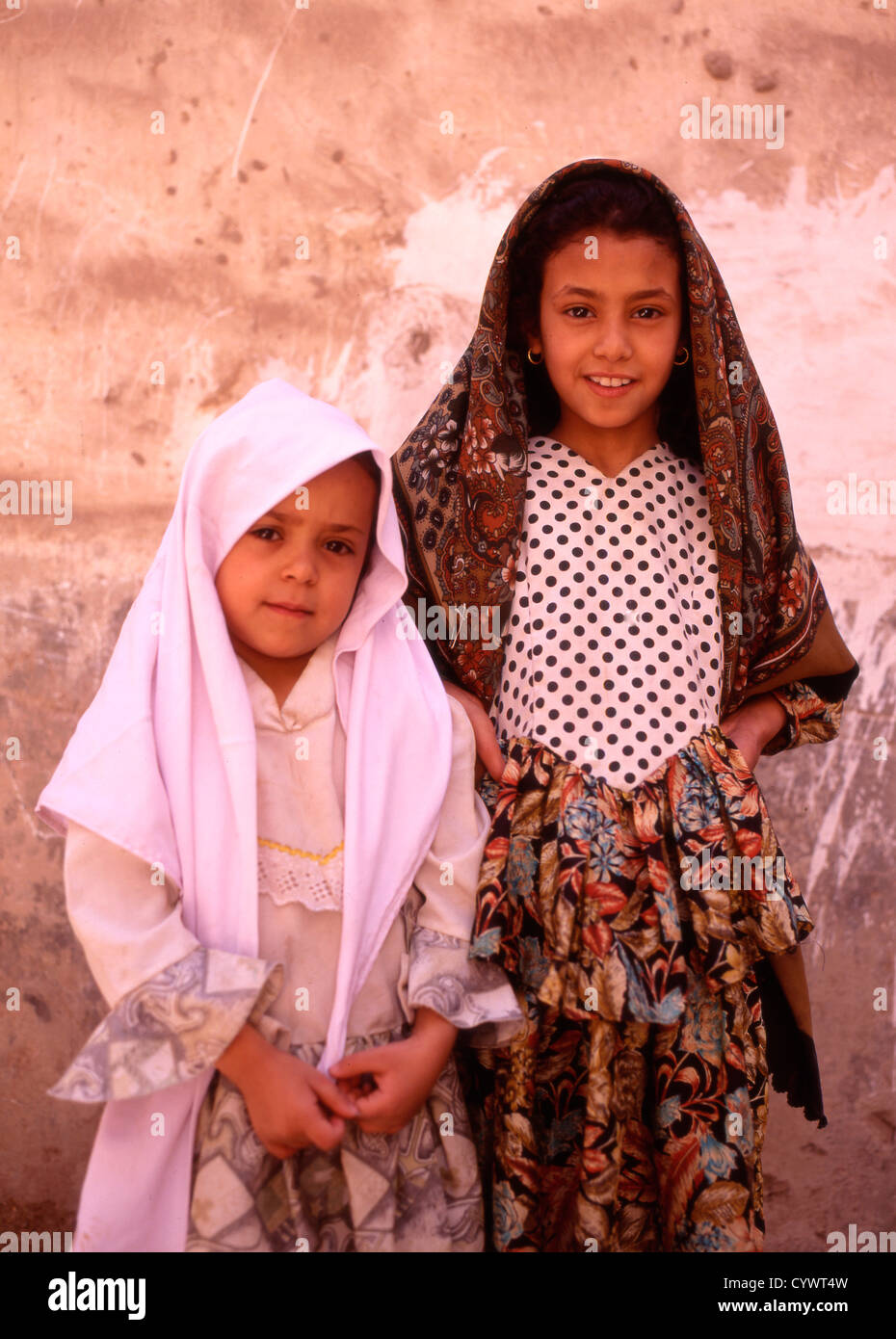 Jemen, Sana ' a, Mädchen, Kinder, Stockfoto