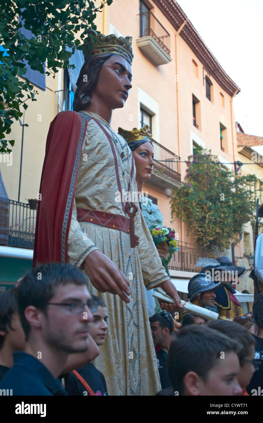 -Traditionen und feste, Cambrils Dorf-Tarragona, Katalonien, Spanien. Stockfoto