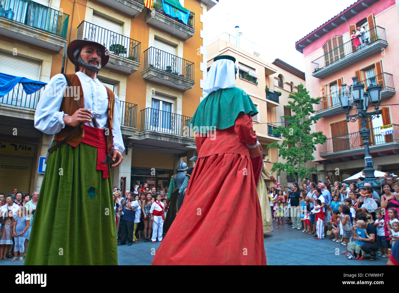 -Traditionen und feste, Cambrils Dorf-Tarragona, Katalonien, Spanien. Stockfoto