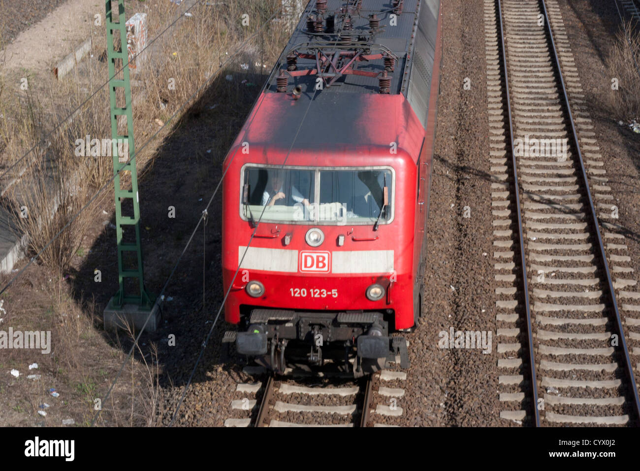 Bahn-Schienen-Berlin-Deutschland-Europa Stockfoto