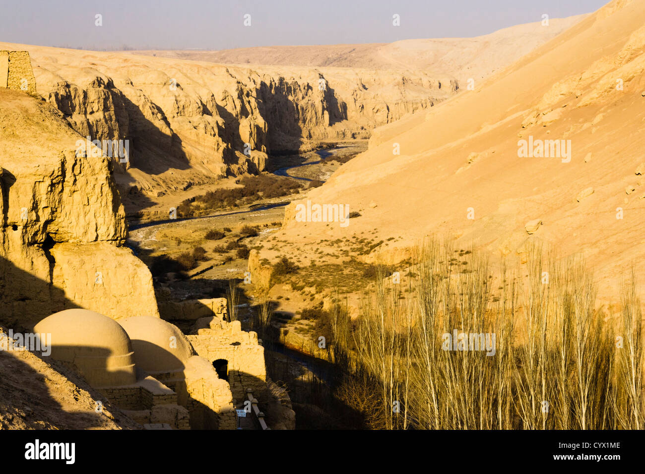 Bezeklik Tausend-Buddha-Höhlen. Turpan, Xinjiang, China Stockfoto