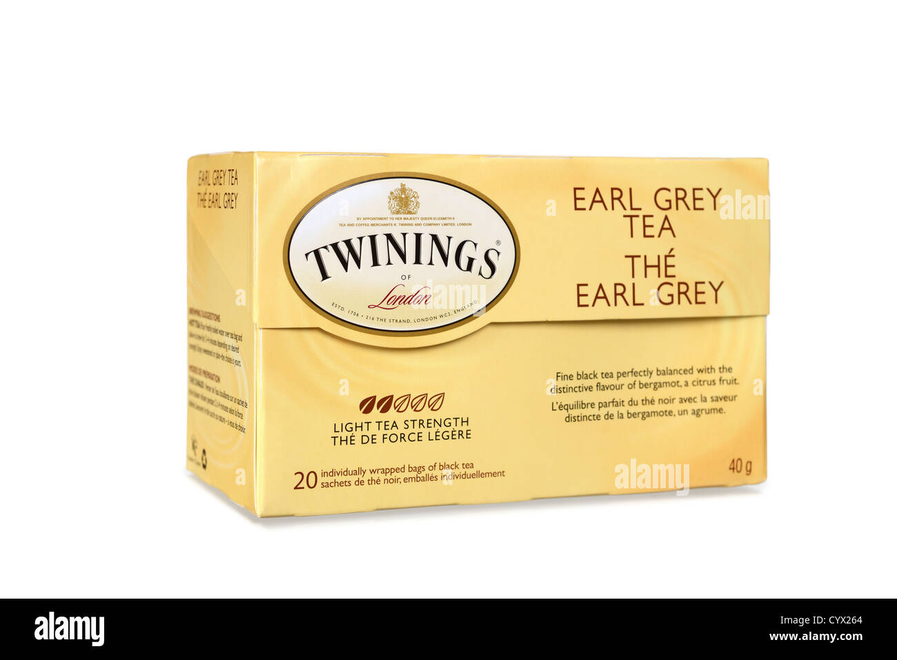 Tee, Earl Grey, Stockfoto