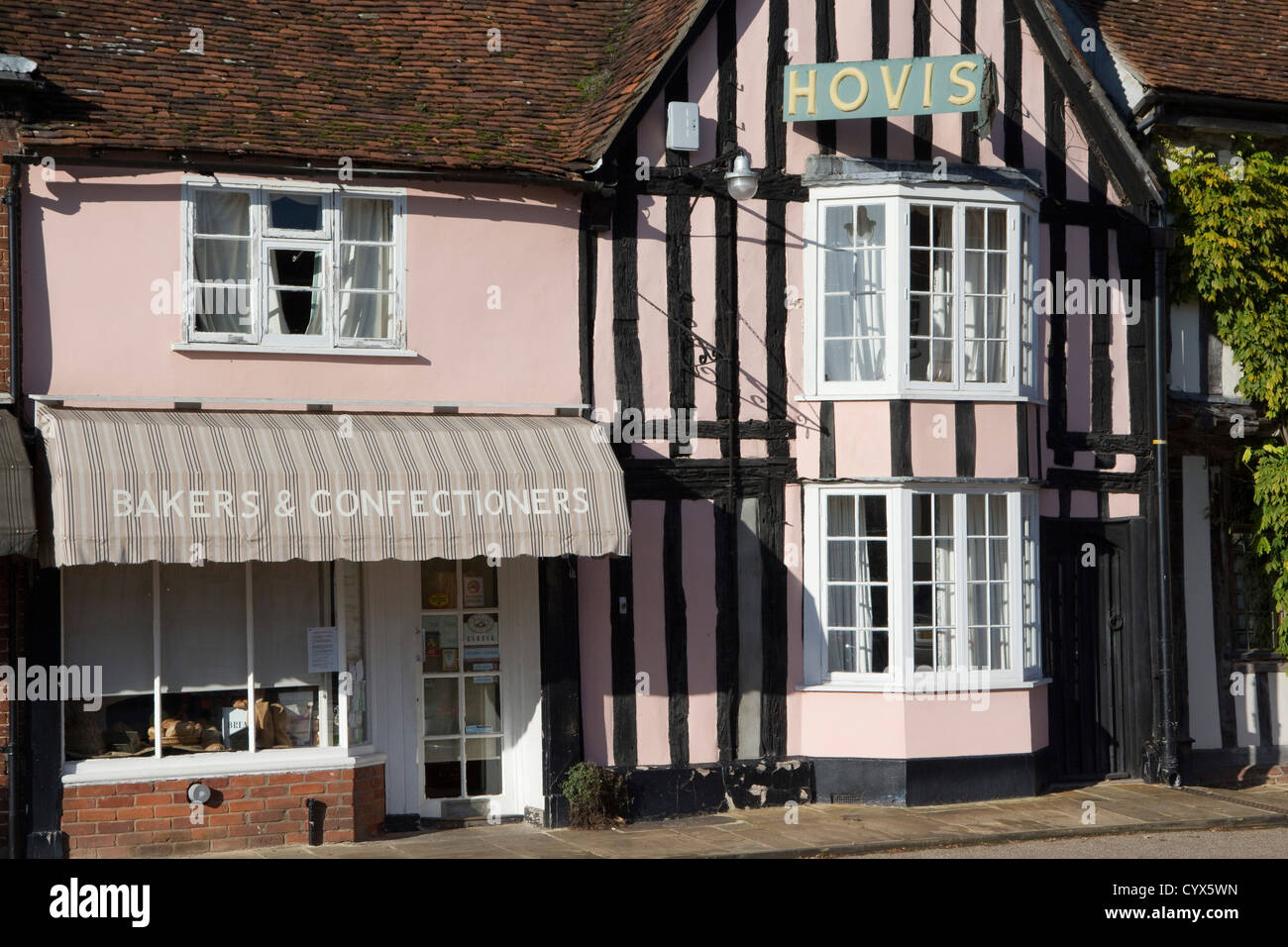 Lavenham historische Dorf Suffolk Hovis Anzeige Shop England uk Stockfoto