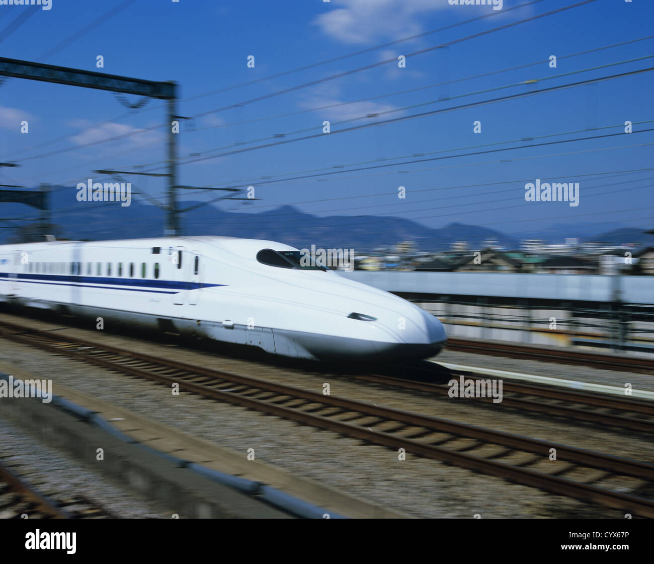 Shinkansen, Shizuoka, Japan Stockfoto