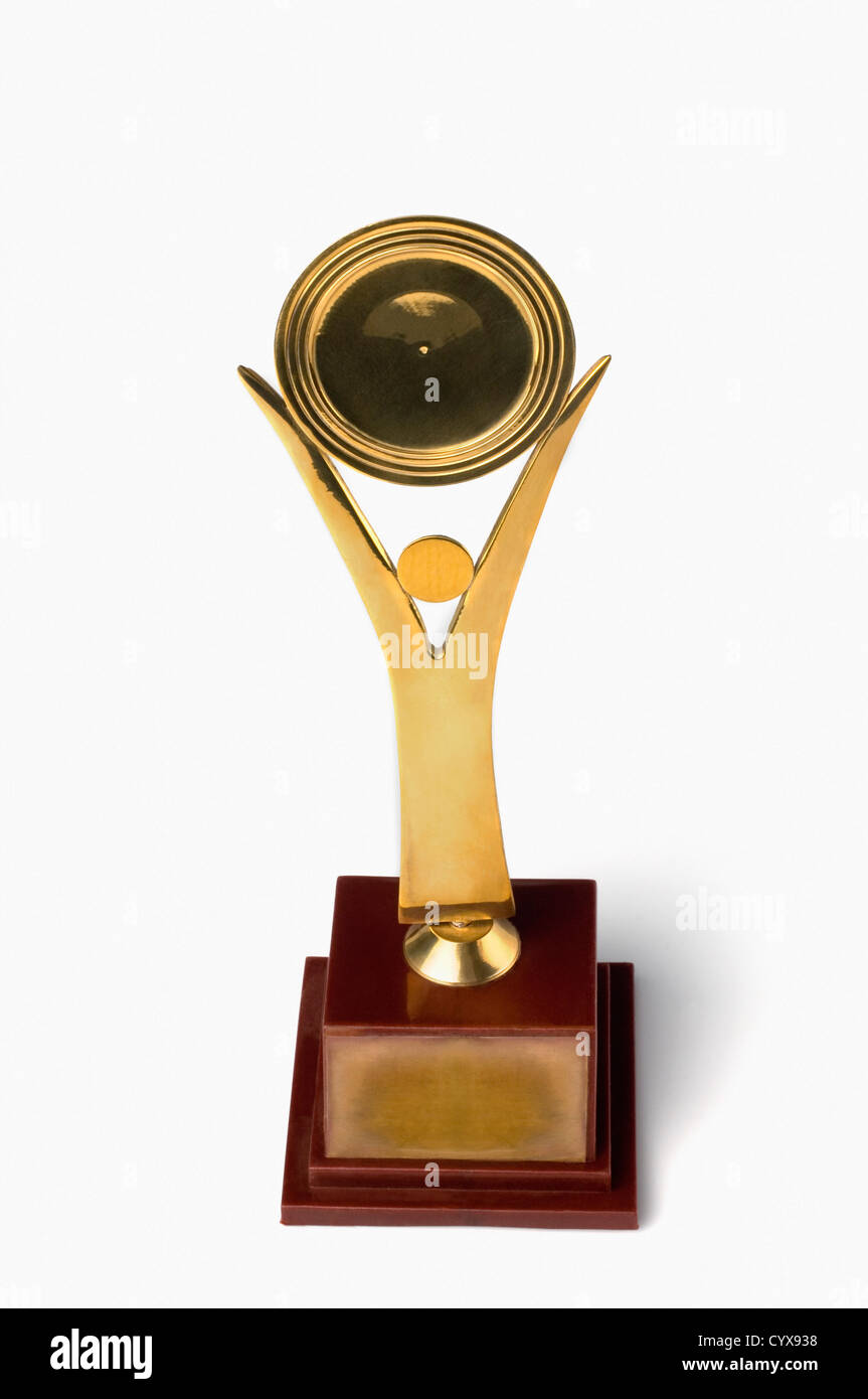 Nahaufnahme einer Trophäe Stockfoto