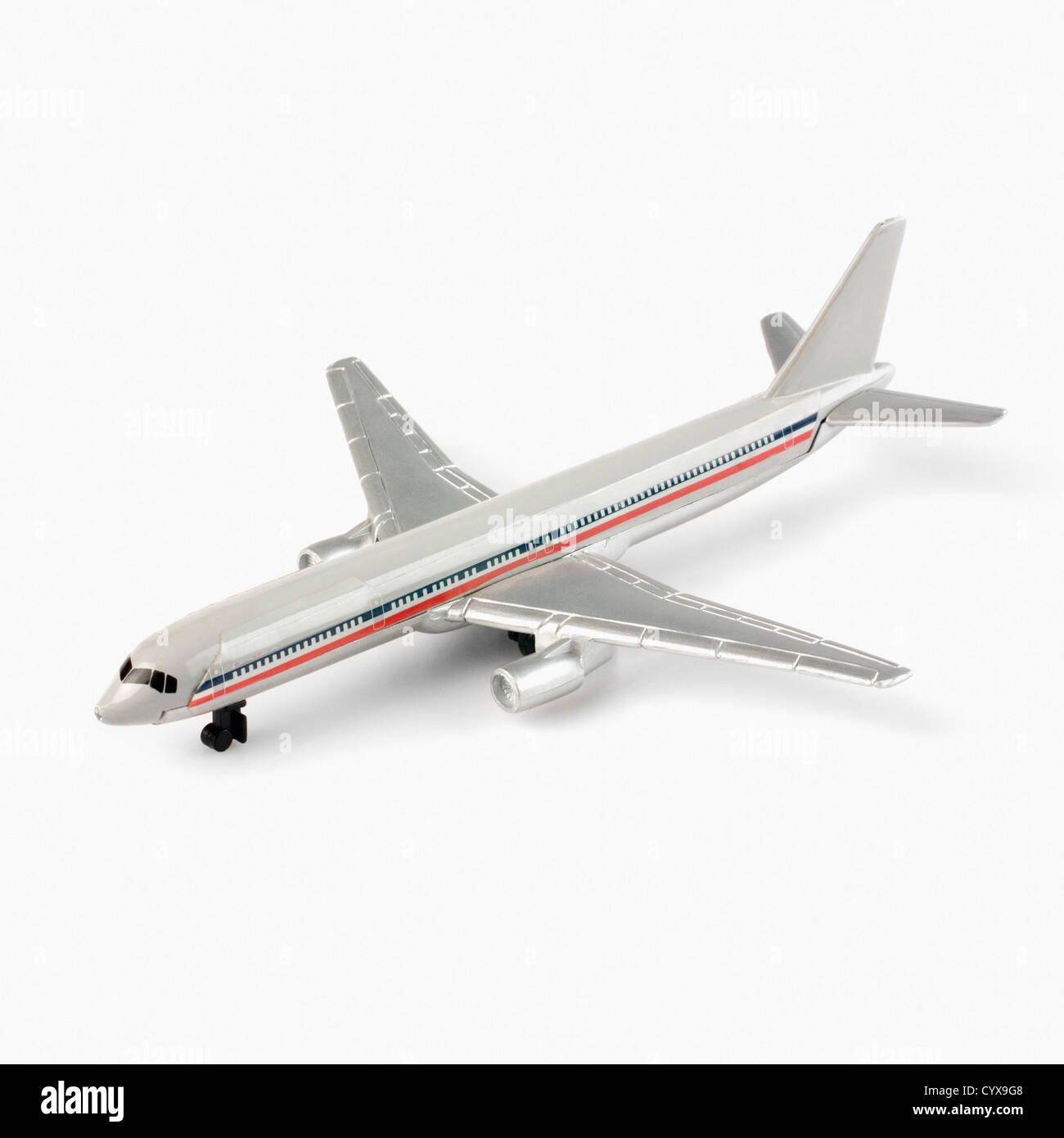 Nahaufnahme eines Spielzeug-Modell-Flugzeug Stockfoto