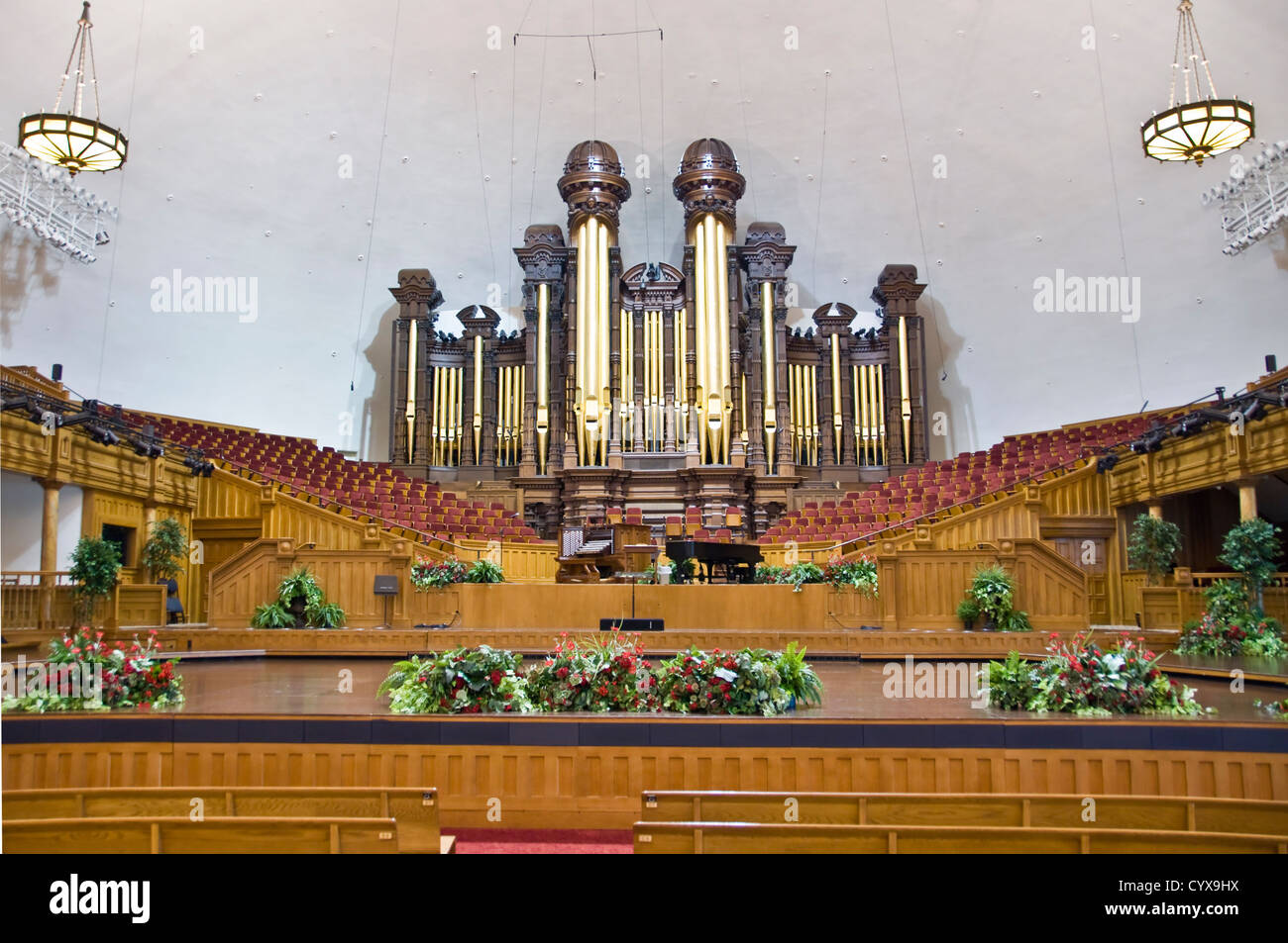 Orgel der Mormon Tabernacle - Salt Lake City, Utah, USA Stockfoto