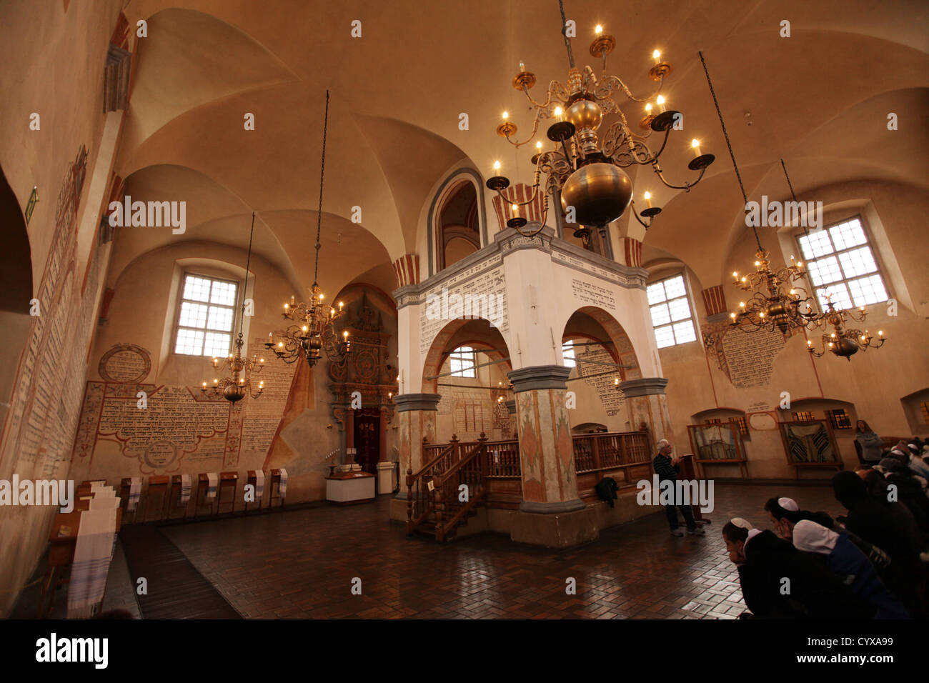 Innenraum der Synagoge in Tykocin, Polen Stockfoto