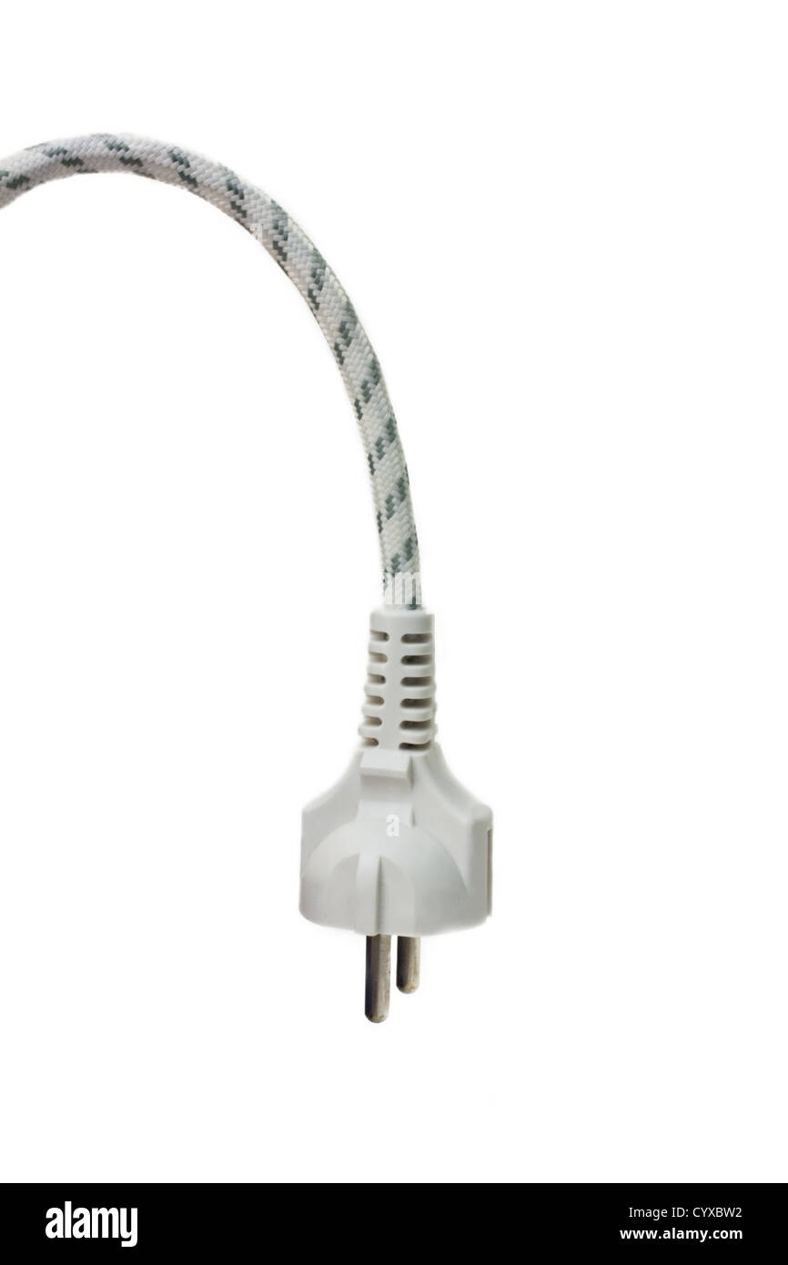 Schließen Sie ohne Strom isoliert auf weiss. Unplugged. Stockfoto