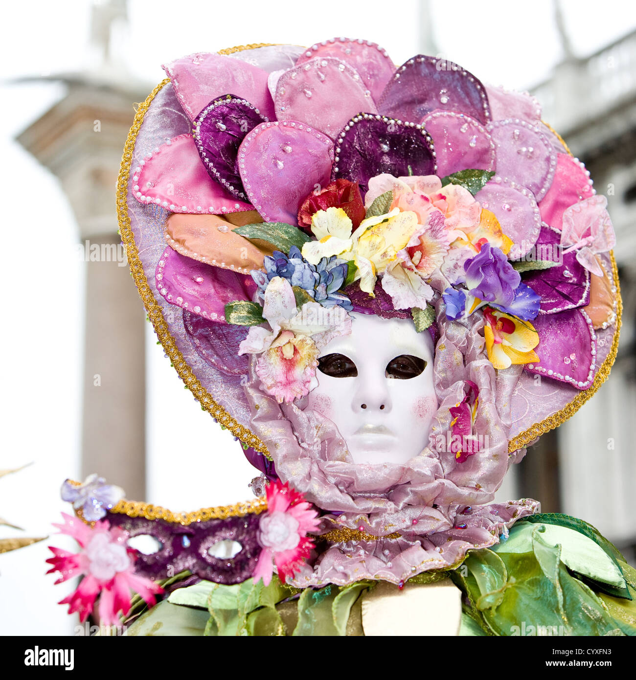 Bunte Kostüme bei der Karneval von Venedig Stockfoto