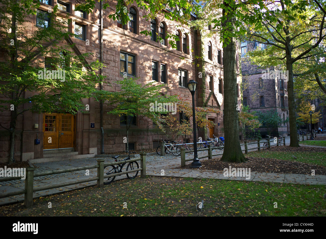 Herbst an der Yale University. Stockfoto