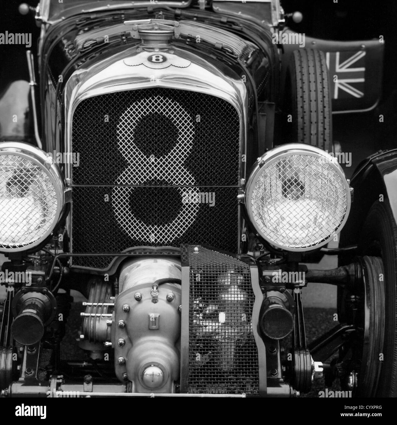 1928 Blower Bentley Le Mans Rennen Oldtimer Stockfoto
