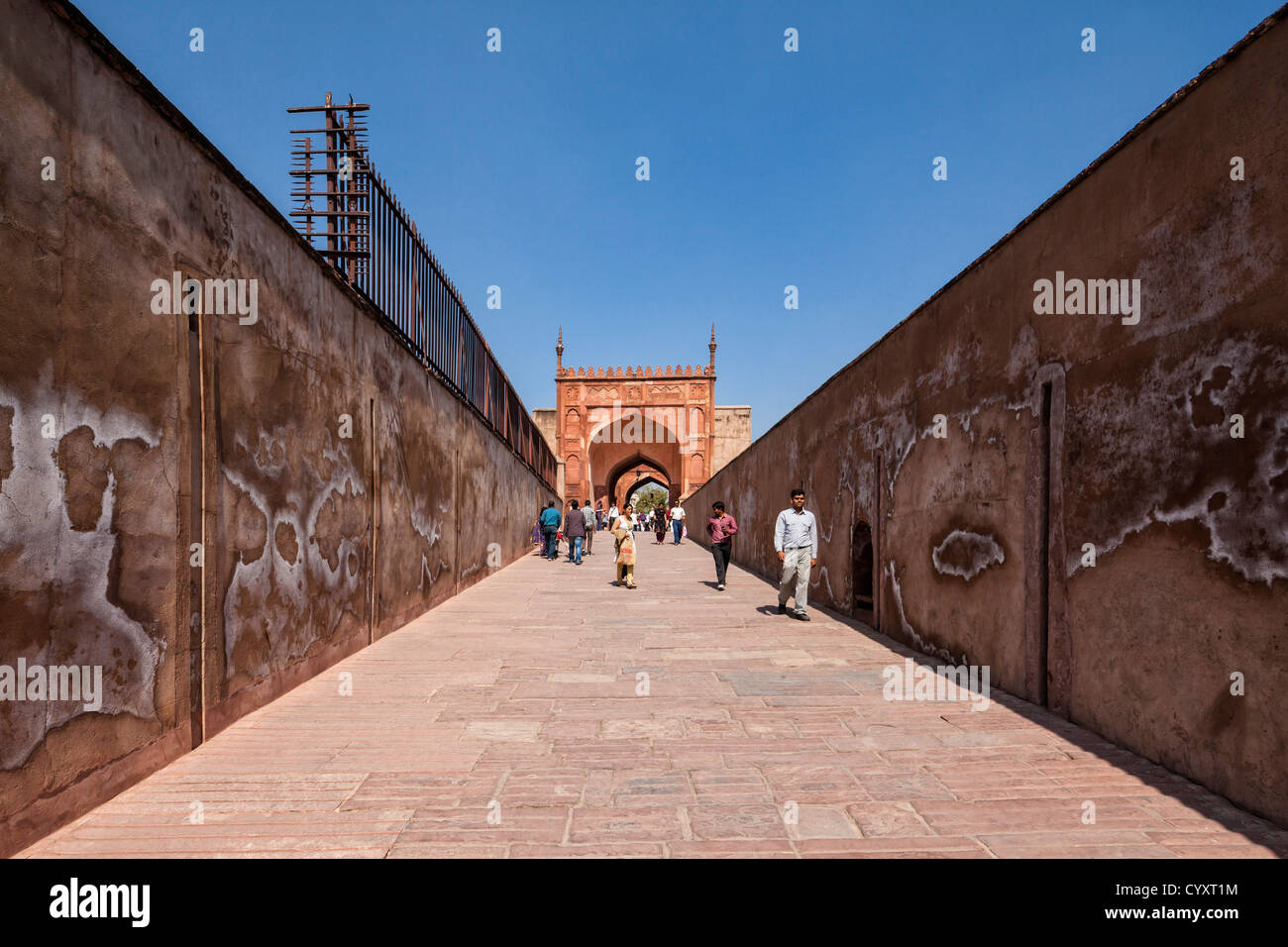 Indien, Uttar Pradesh, Agra, Ansicht des Roten Forts Stockfoto