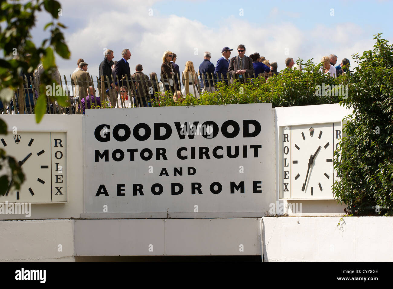 Goodwood Motor Circuit und Flugplatz beim Goodwood Revival Meeting 2012 Stockfoto