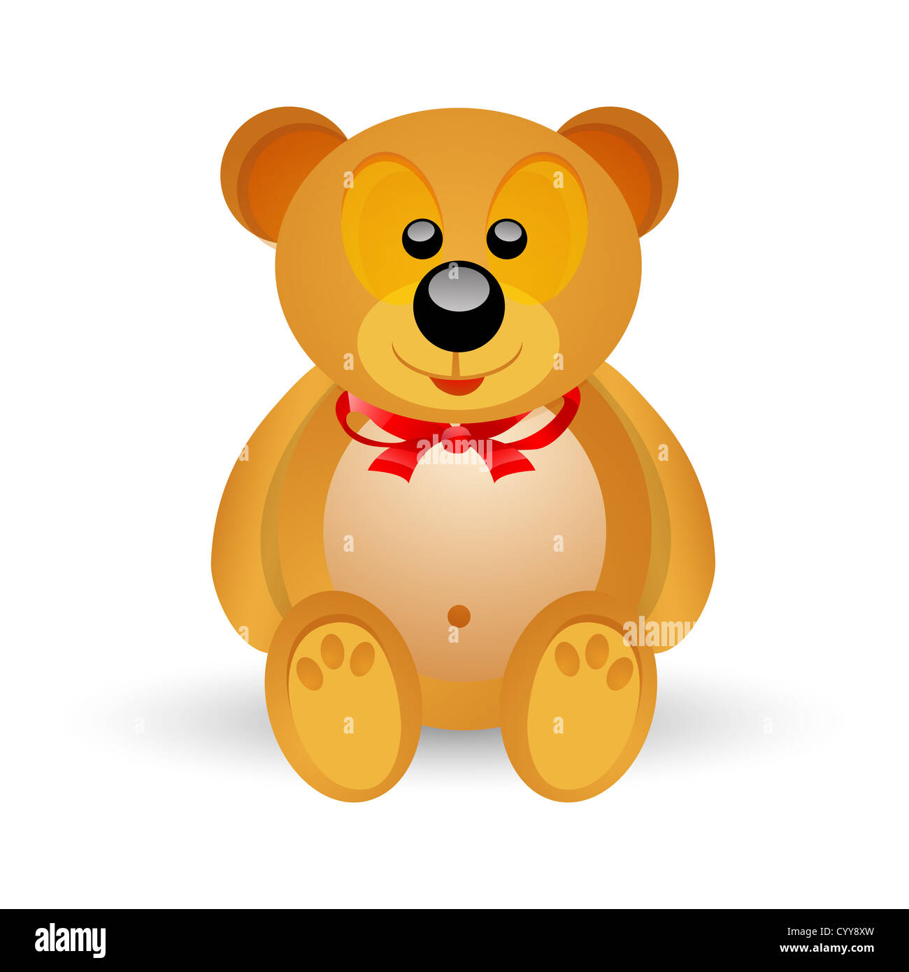 Illustration der Teddybär auf isolierte Hintergrund Stockfoto