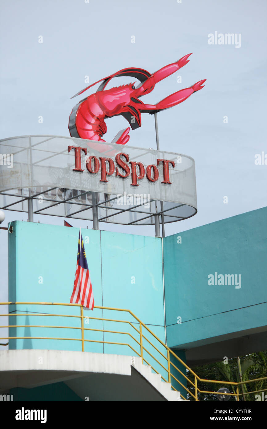 Top Spot Food-Court in Kuching, Sarawak Stockfoto