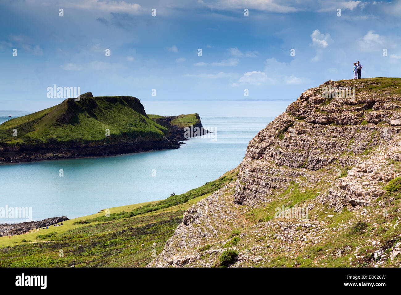 Wurmkopf; Rhossili; Gower; Wales; UK Stockfoto