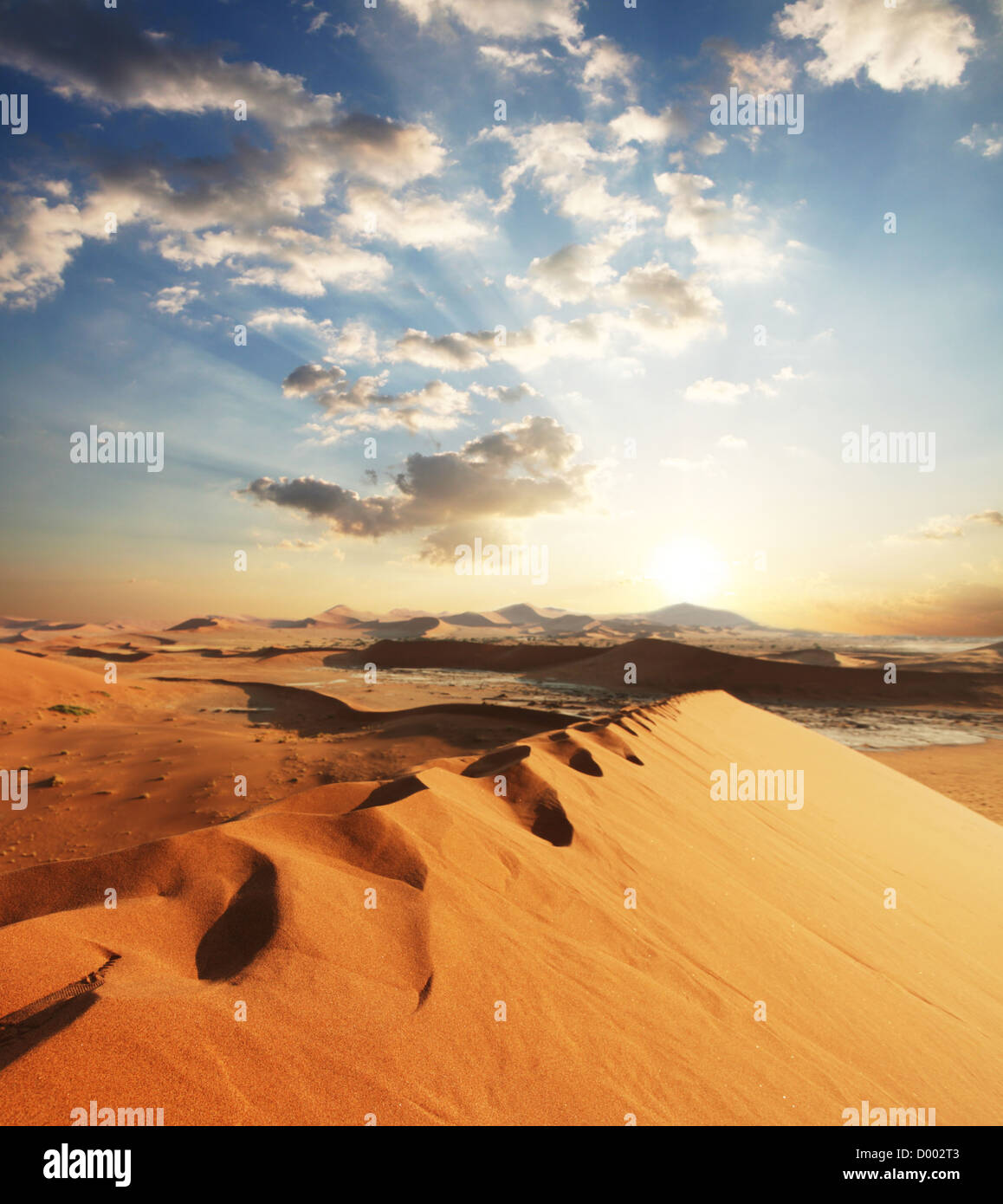 Sand Wüste Namibias symbol Stockfoto