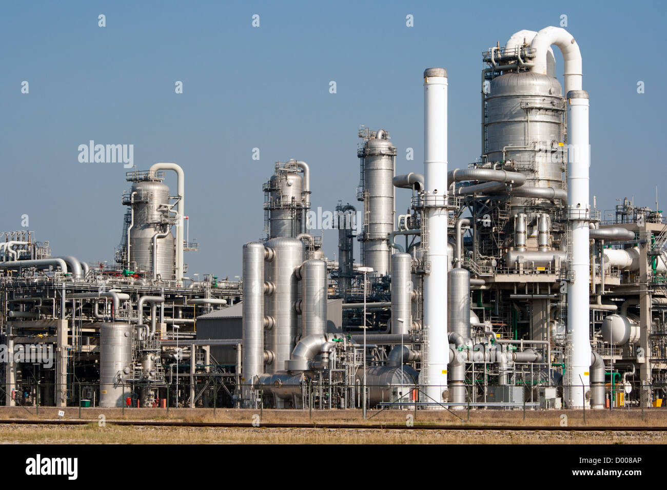 petrochemischen Industrieanlagen Stockfoto