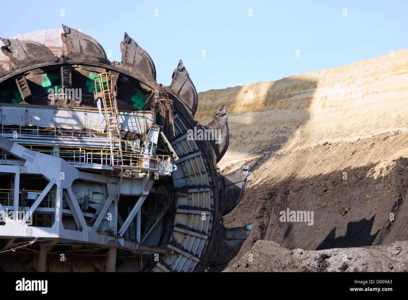 Riesigen Schaufelradbagger Stockfoto