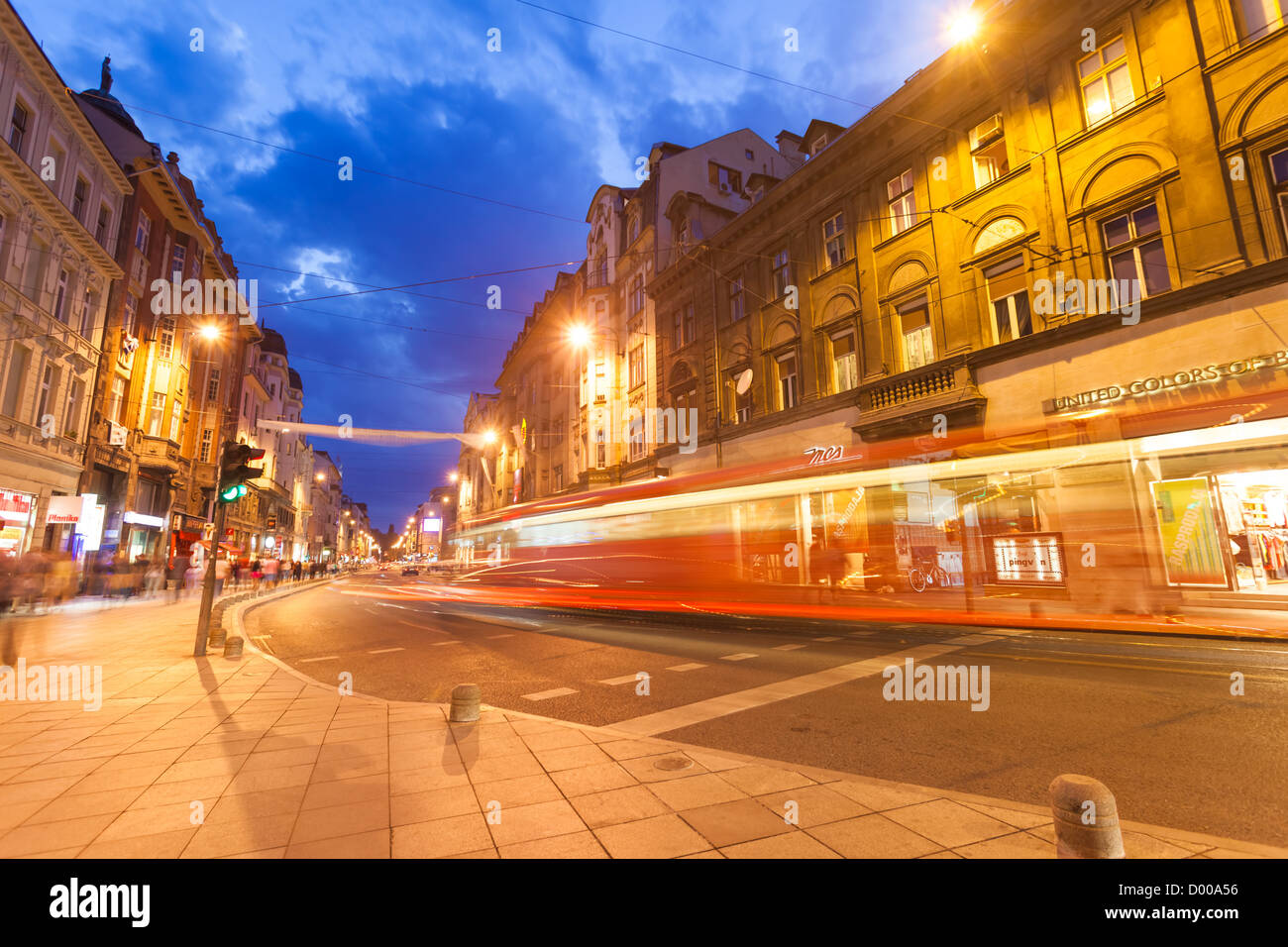 Zahlreiche Straßen und Plätze wurden auch nach Tito benannt. Stockfoto
