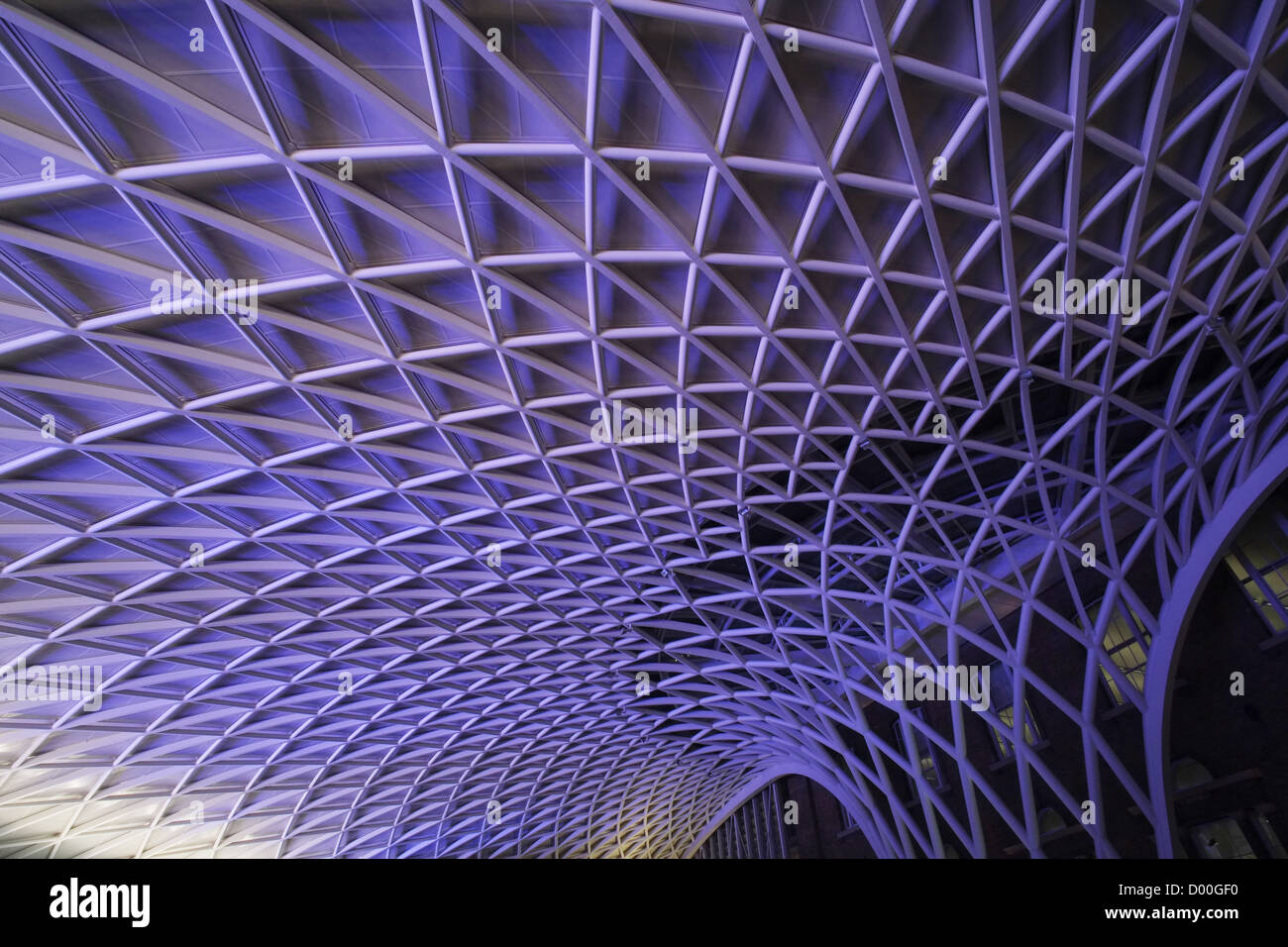 Kings Cross Station Dach, London, UK, entworfen von John McAslan und Partner. Stockfoto