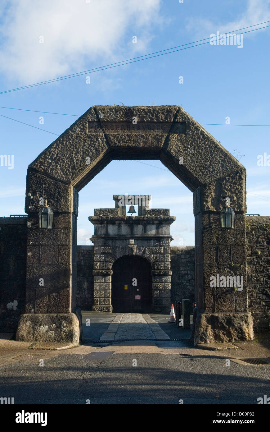 Dartmoor Gefängnis Manun Tor Princetown Devon Uk. HOMER SYKES Stockfoto
